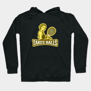 Tennis Takes Balls Hoodie